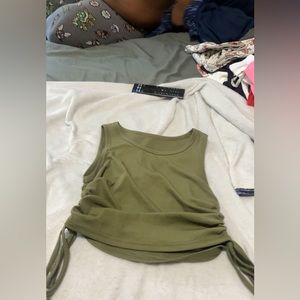 Jade green tank top
